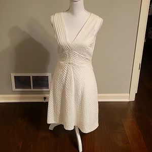White linen J Crew dress. Size 2.